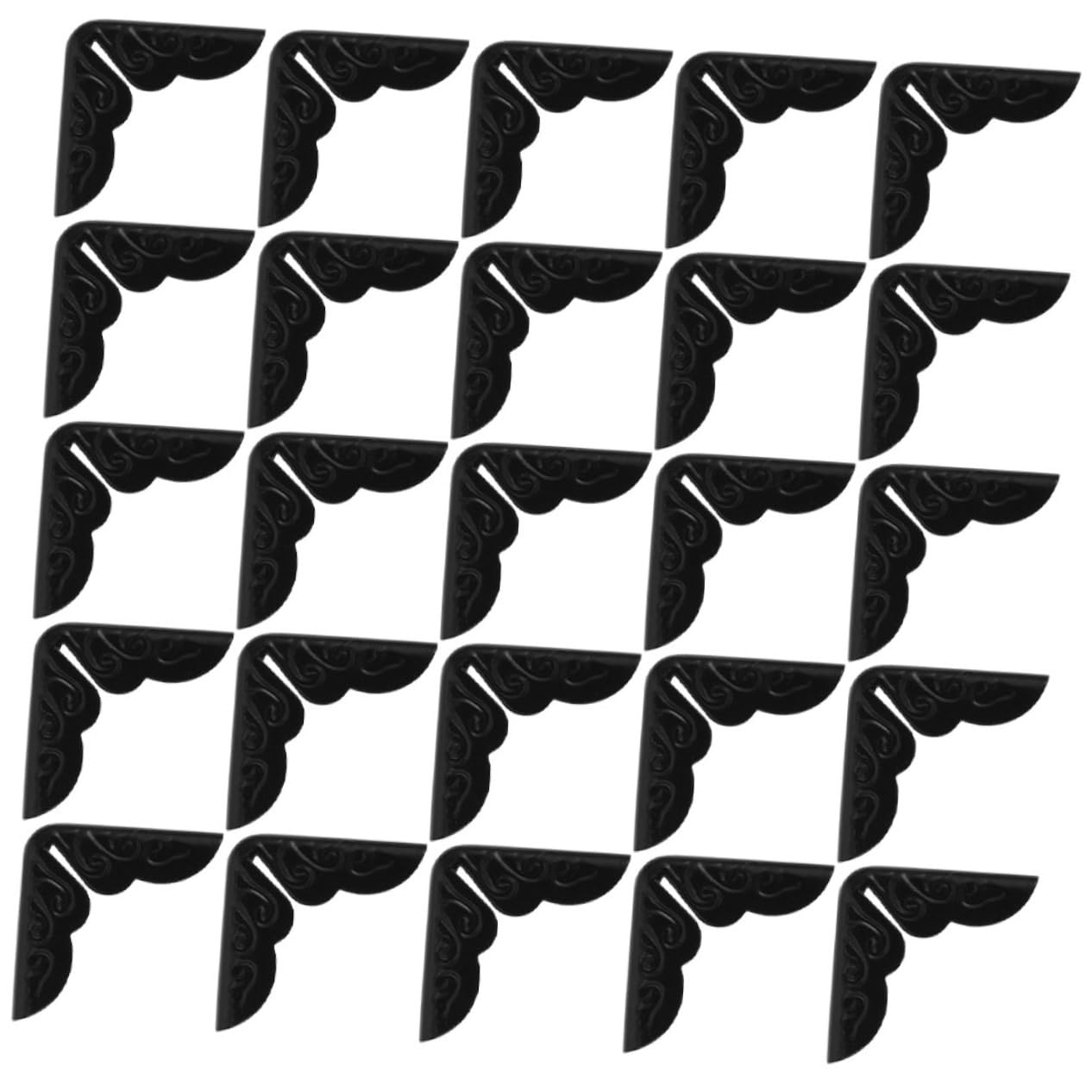 Homoyoyo 50Pcs Antique Corner Protectors for Books Scrapbooking Albums Vintage Style Book Corners Decorative Protective Corner Guards for DIY Crafts