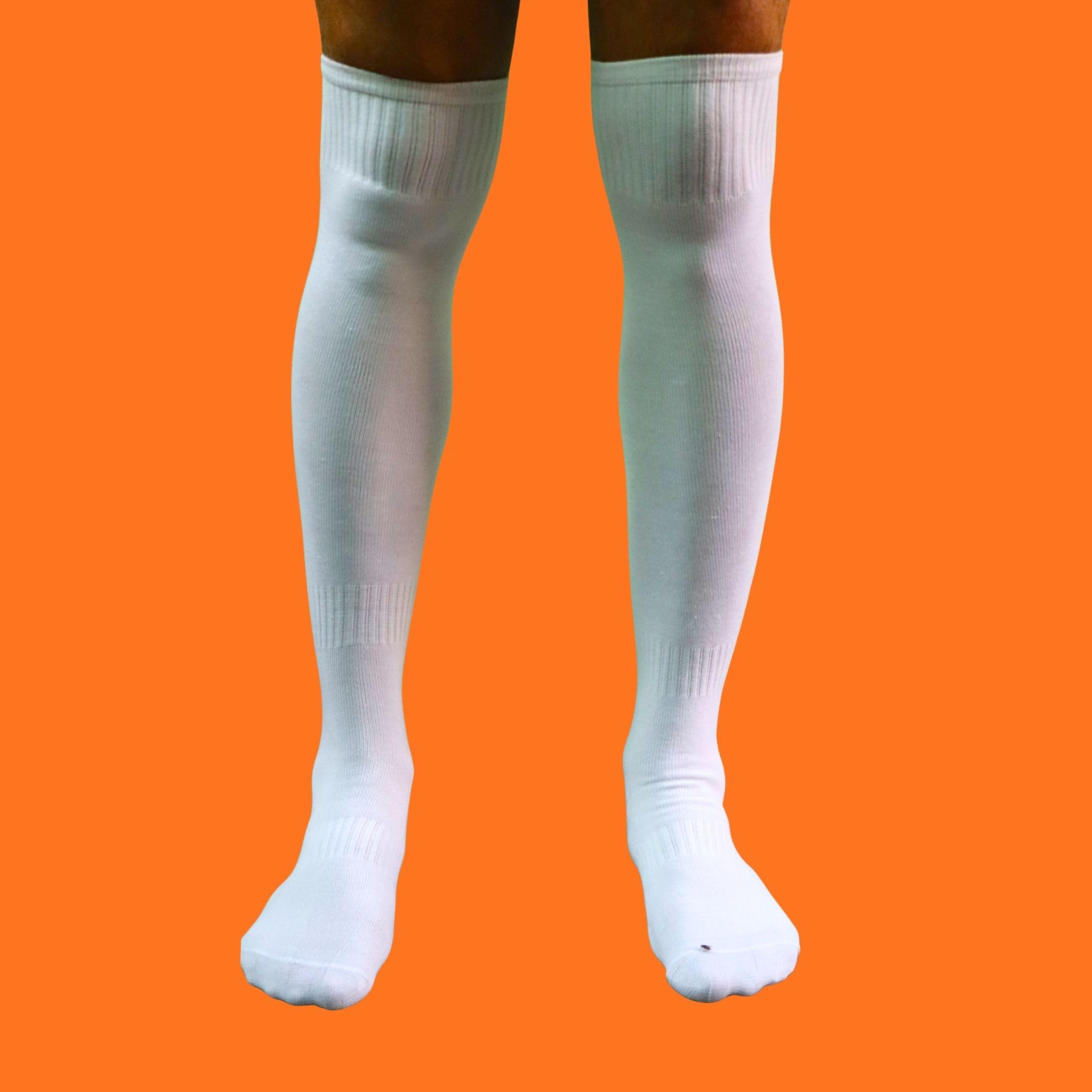 VAYU Knee High Football Socks & Stockings for 16 years & above | Cotton Sports Stockings for Football, Hockey, Volleyball & Soccer | Over The Knee Shin Guard Socks for Men & Women-picture-45