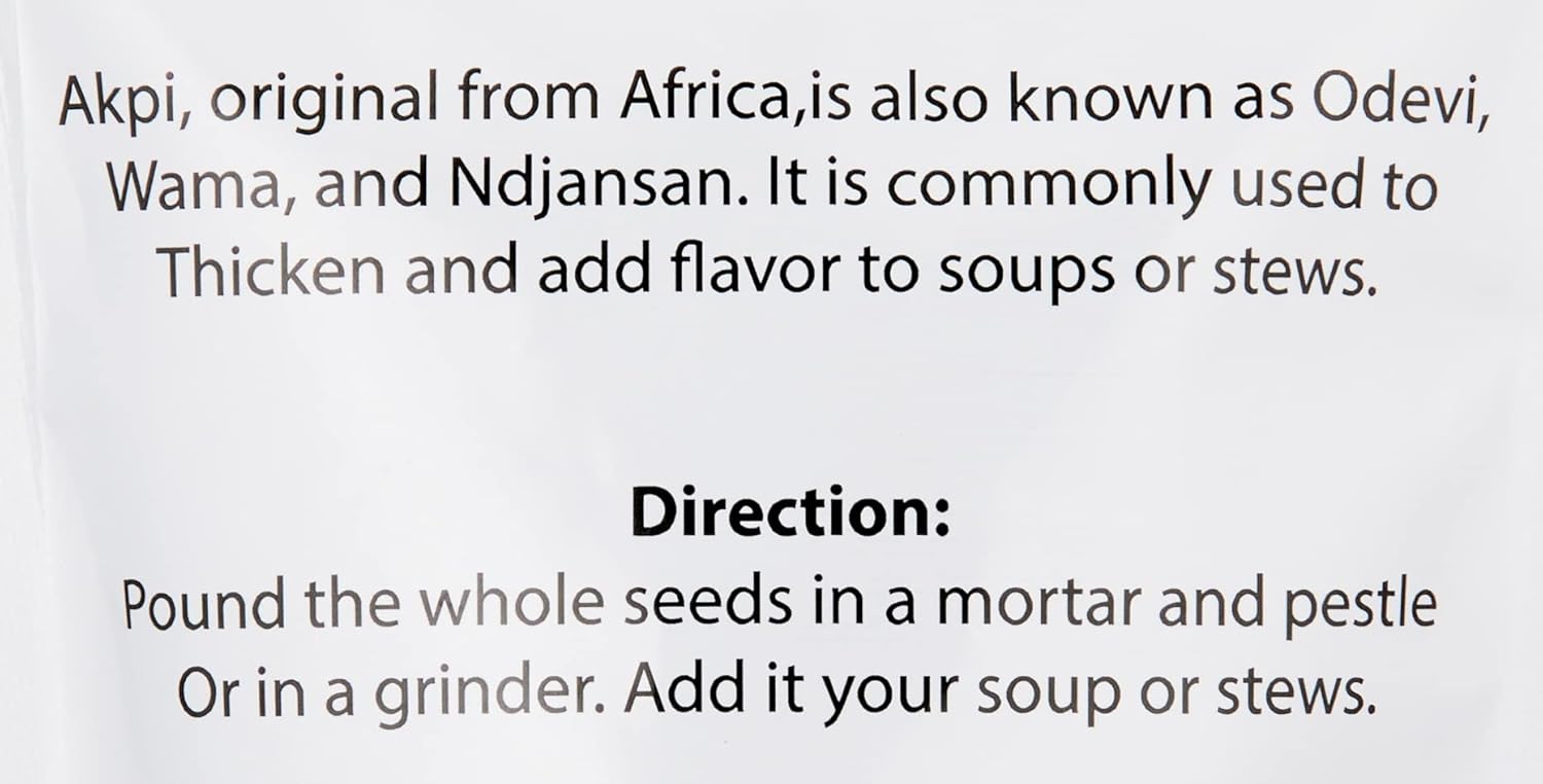 KOPABANA Organic Akpi Seeds | Djansang Spice | Odevi | Wama | 4oz (Pack of 2)