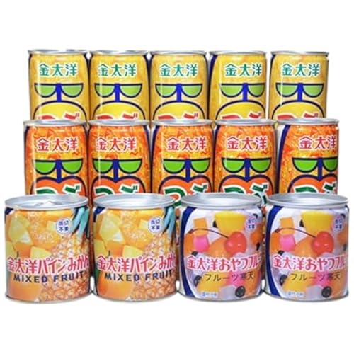 つぶドリンク・フルーツ缶詰14缶セット