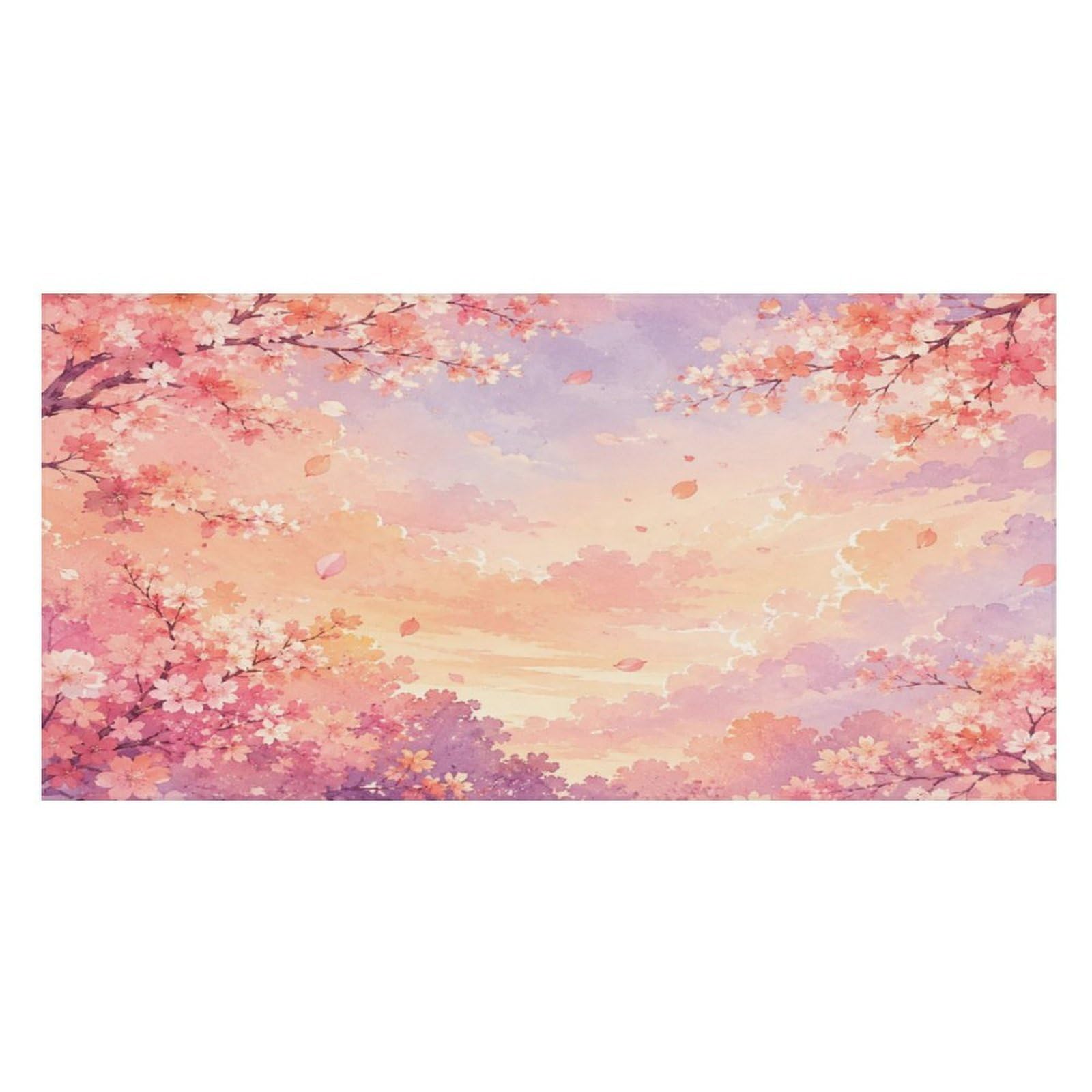 Anceky Cherry Blossom Sky Sunset Spring Oversized Beach Towel Quick Dry Sand Free Microfiber Travel Towel Lightweight Multi Purpose Beach Blanket Pool Gym Bath Towel 63x31 in