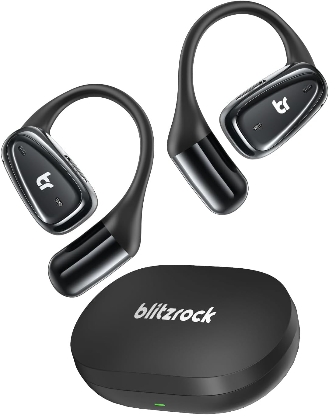 Open Ear Headphones 0.25oz Ultra Lightweight Comfort,0.7mm Thinner Earhooks, Bluetooth 5.4 Over The Ear Earbuds with Clear Calls, IPX7 Waterproof, 28H Playtime