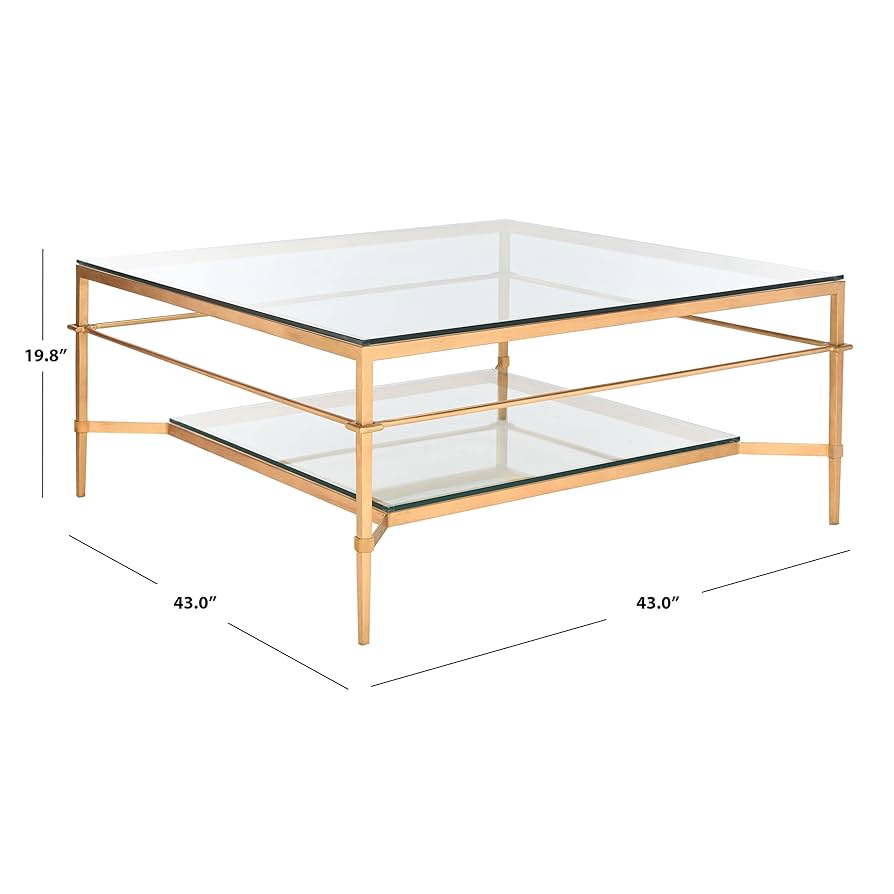 Safavieh アレンゴールドドリープレトロコーヒーテーブル Safavieh アレンゴールドドリープレトロコーヒーテーブル