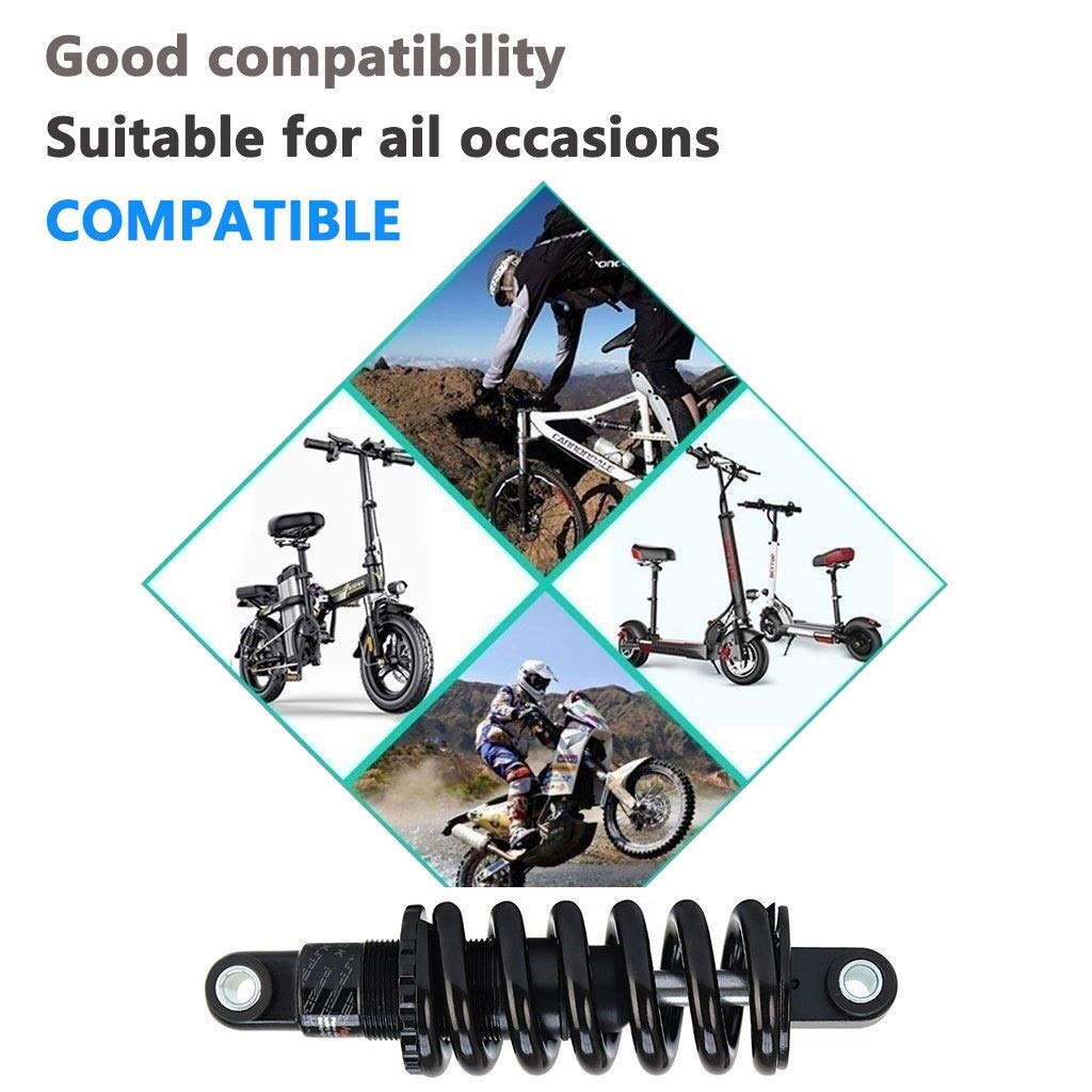 Amortyzator tylny do roweru górskiego 125/150/165/190 mm sprężyna do XC Soft Tail, rowerów elektrycznych, MTB, skuterów, składany rower