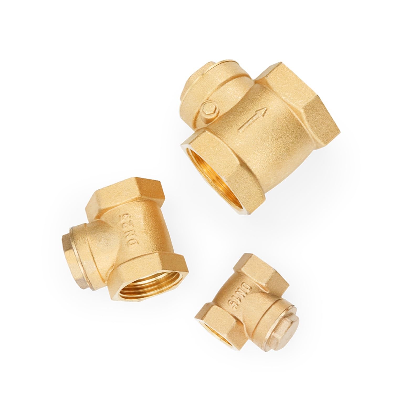 Valvola Di Ritegno A Battente Di Non Ritorno In Ottone Con - Foto 8