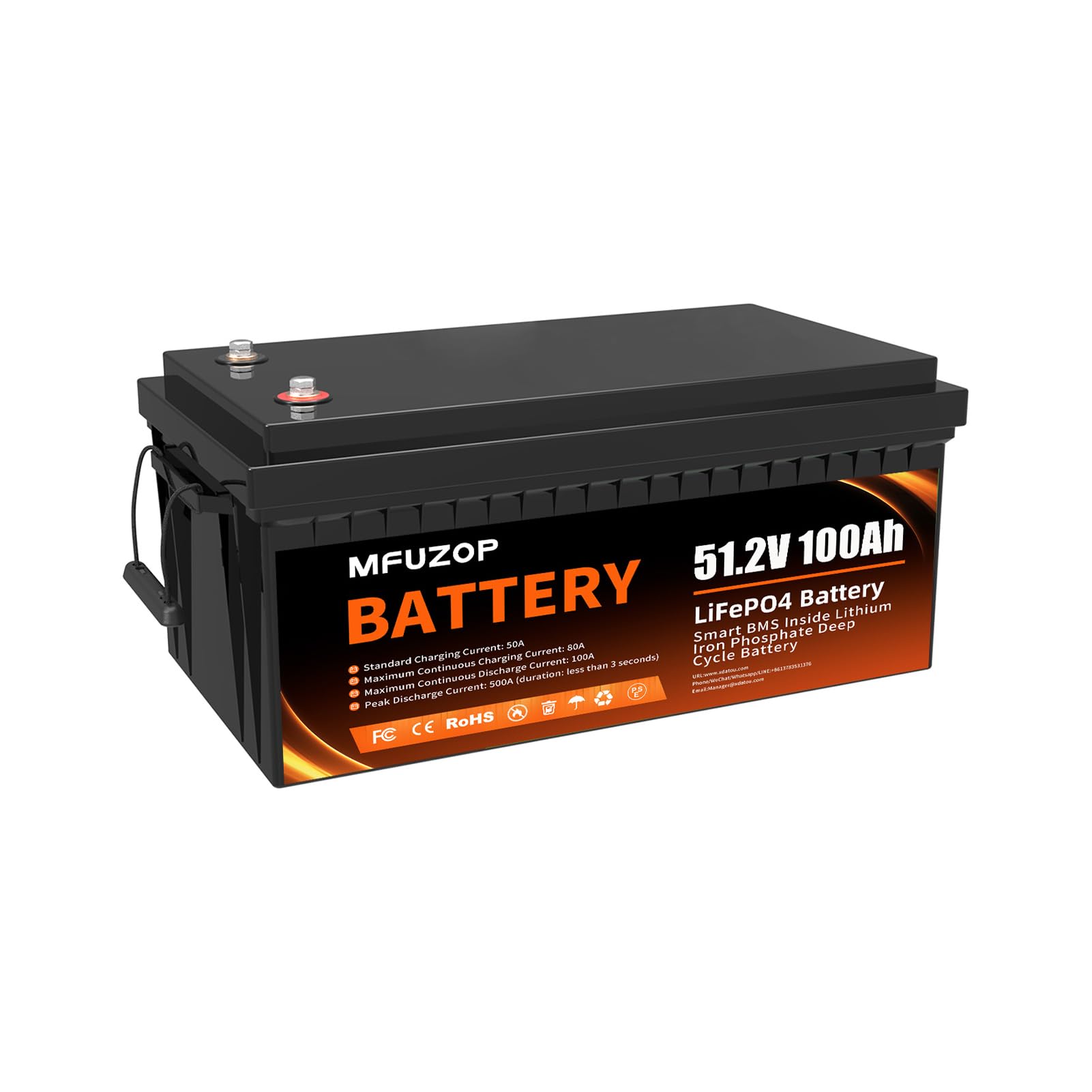 Amazon.com: MFUZOP 48V Lithium Golf Cart Battery, 48 Volt