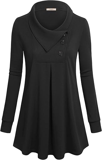 black sweatshirt tunic
