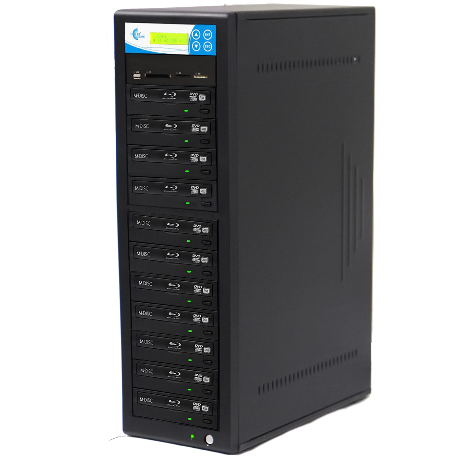 1 to 10 Media Mirror Duplicator - Flash Media / Disc to Blu-Ray M910-SSPBD