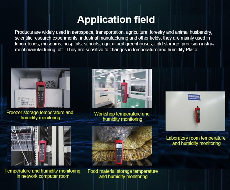 UNI-T Uni-Trend Digital Thermometer Hygrometer UT331+ UT332+ Handheld Temperature Humidity Meter for Factories Detector (UT332+)