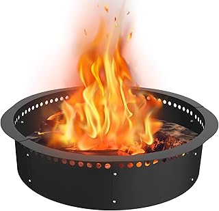 Smokeless Fire Pit Ring, 64 inch Outer/60 inch Inner Heavy Duty Large So...