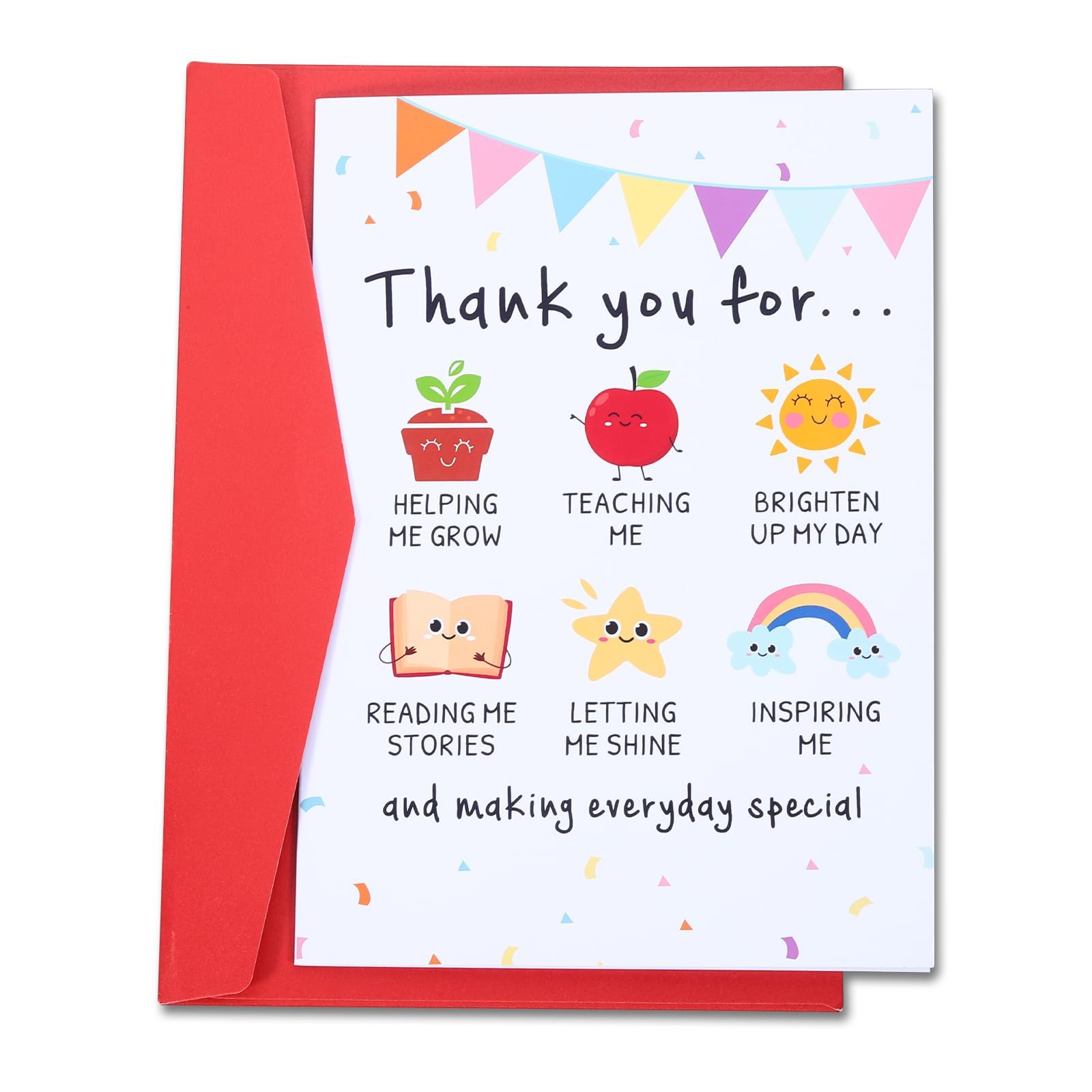 Valentines Day Teacher Gifts from Student for Women Men Teacher Appreciation Gifts First Day of School Thank You Cards Bulk Birthday Retirement Thanksgiving End of Year Christmas