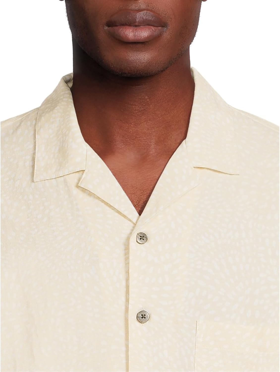 George Men’s Printed Relaxed Short Sleeve Button Down Shirt - Image 3
