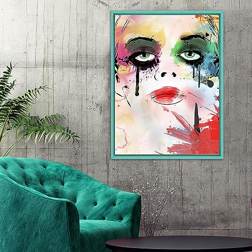 Image of Pixy Canvas Floater Frame 11x14 for 3 /4 (0.75) inch Deep Canvas Paintings /Canvas Prints /Wood Canvas Panels /Wall Art /Wall Decor /Home Decor /Artwork (Lucite Green, 11 x 14 inch, Portrait)