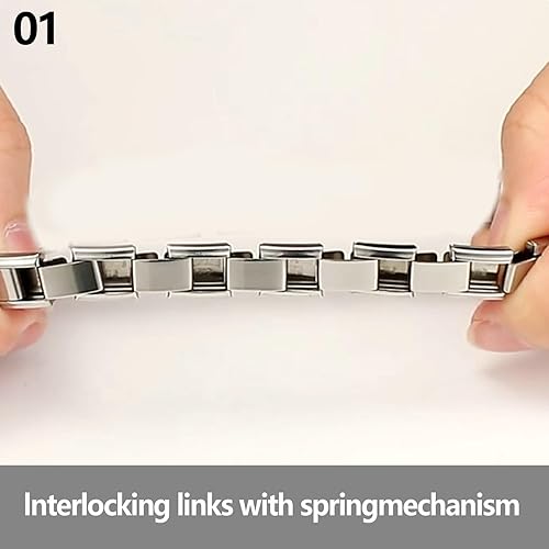 Miniatura 3 de papasgix Italian Charms, Gold Initial Italian Charms, 9mm Italian Charm Bracelet Link