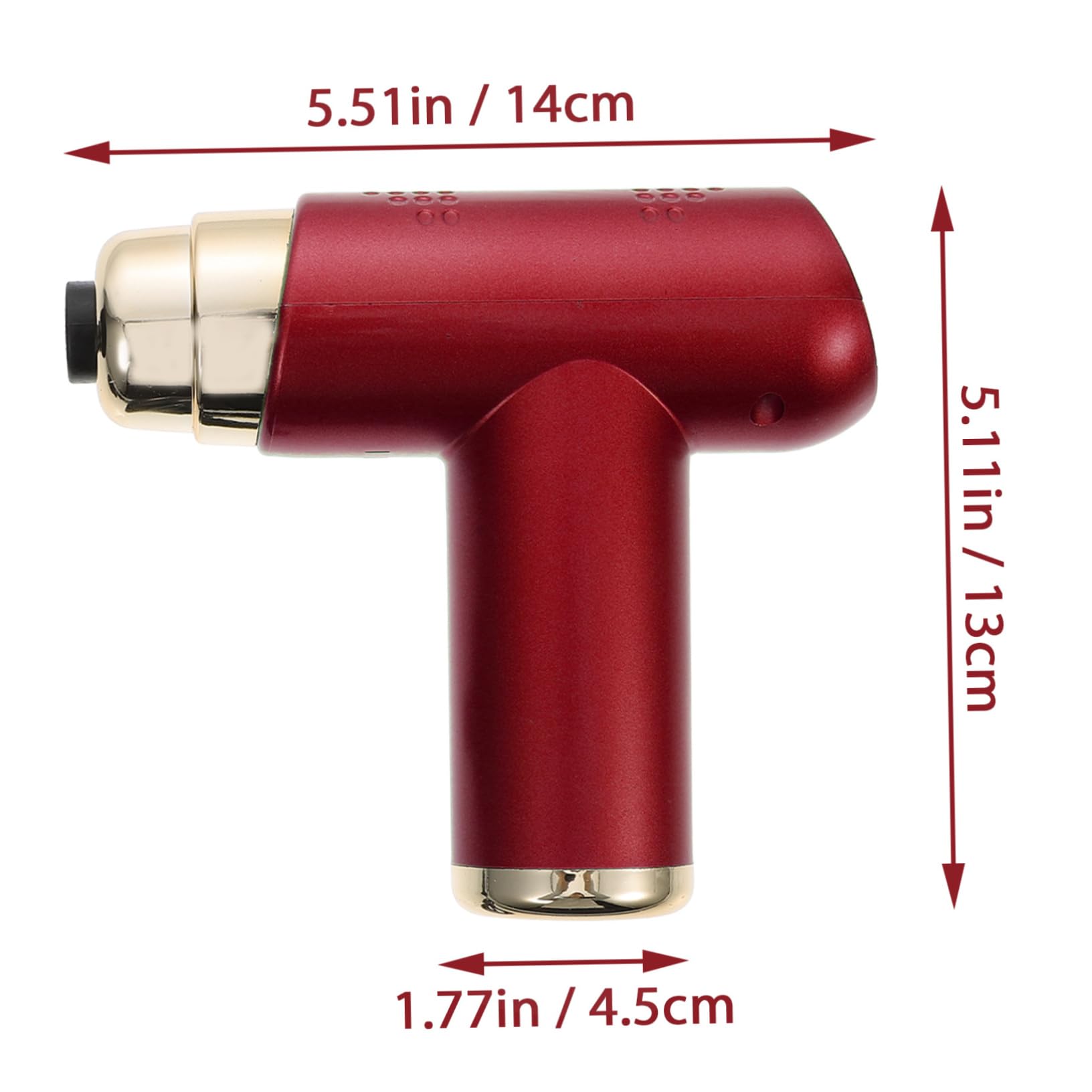 MAGICLULU Massaggiatore Corporeo Elettrico Mini per Fascia Muscolare Massaggiatore Percussione Accessorio Massaggiabile Regolabile da Viaggio per Casa Ufficio