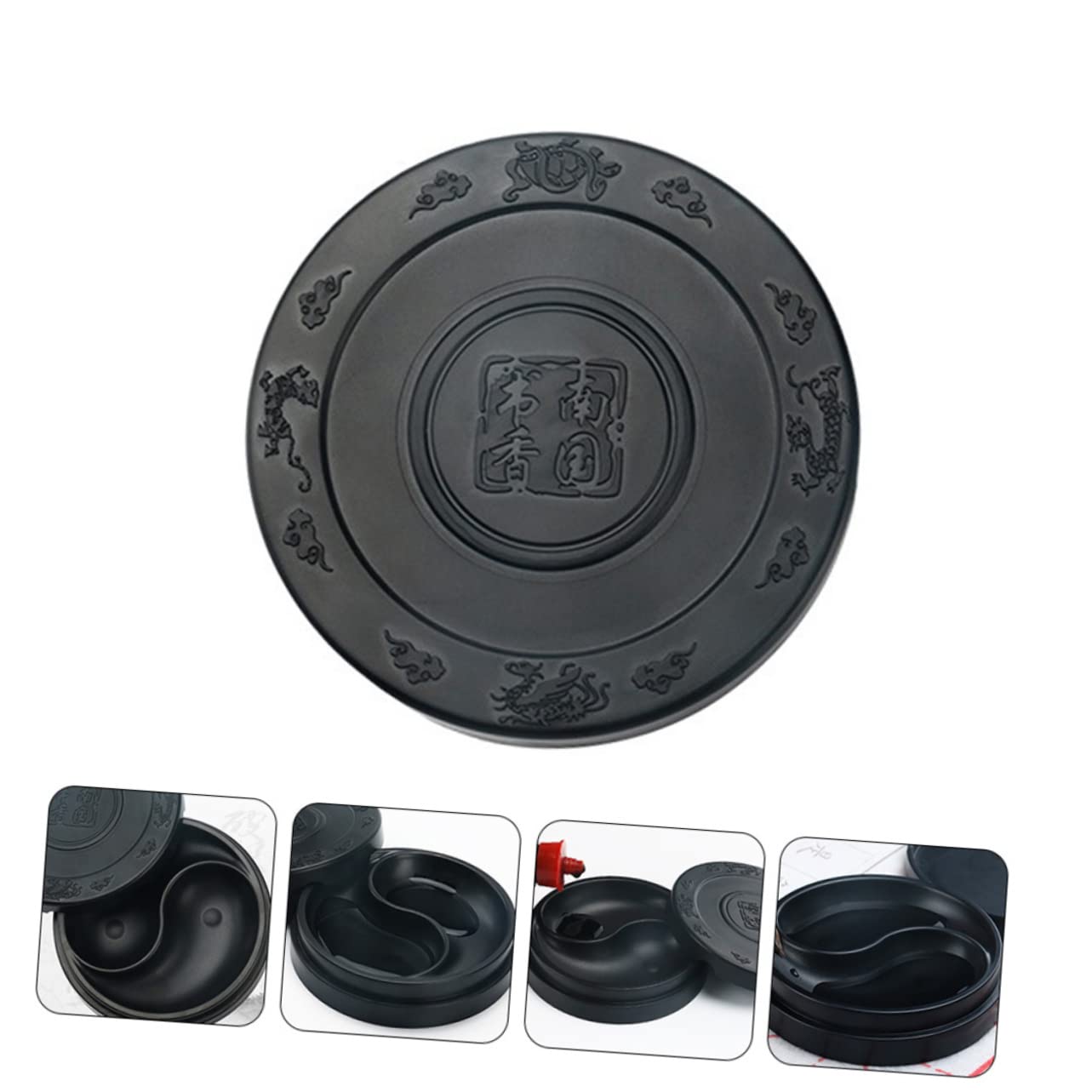 DOITOOL Calligraphy Accessory 2 Pack Paint Ink Plate Simple Design Durable Easy to Use Random Style