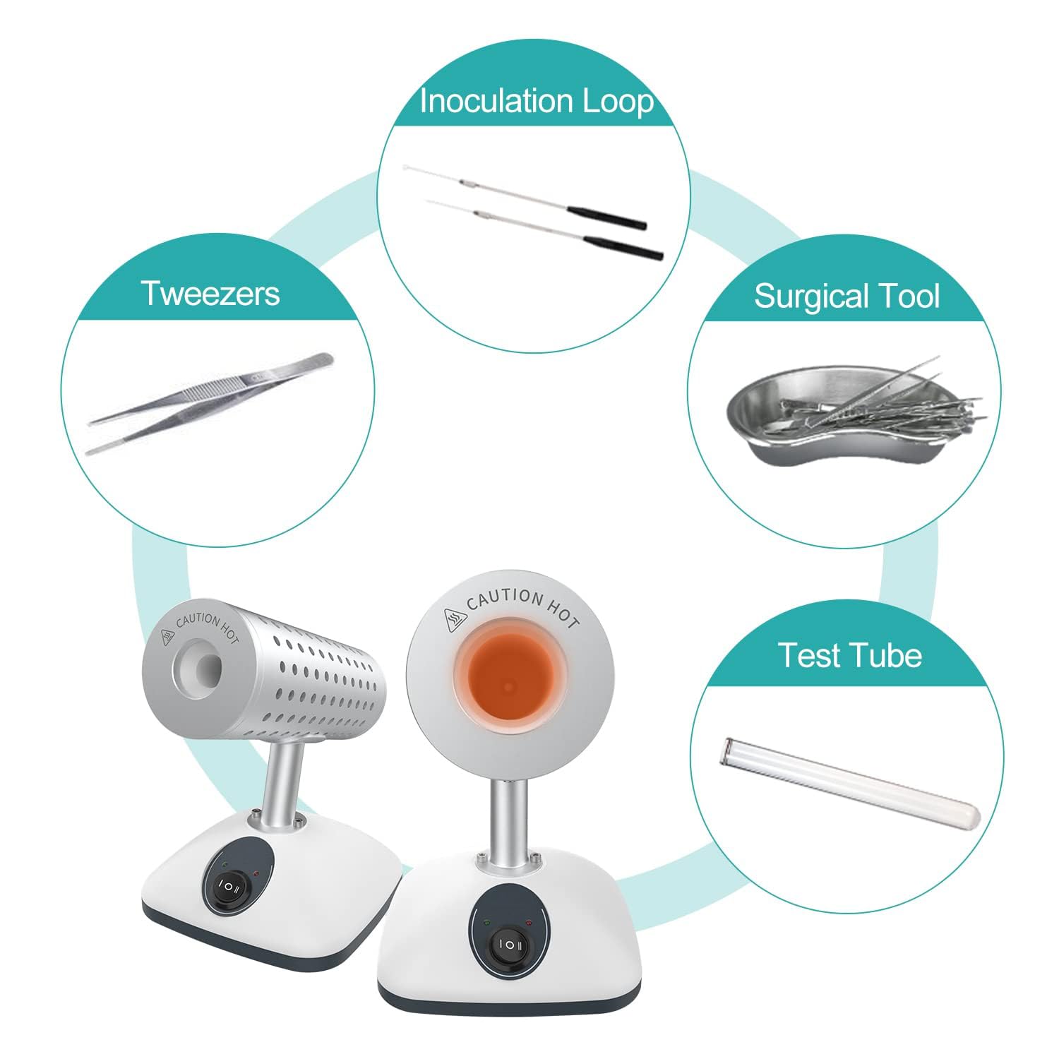 Esterilizador De Calentamiento De Laboratorio, Esterilizador De Bucle Inoculante, Temperatura Alta De 400 ℃ / 825 ℃, Para Tubos De Ensayo, Jeringas, Bisturí, Sin Llama Abierta, Desinfección Rápida