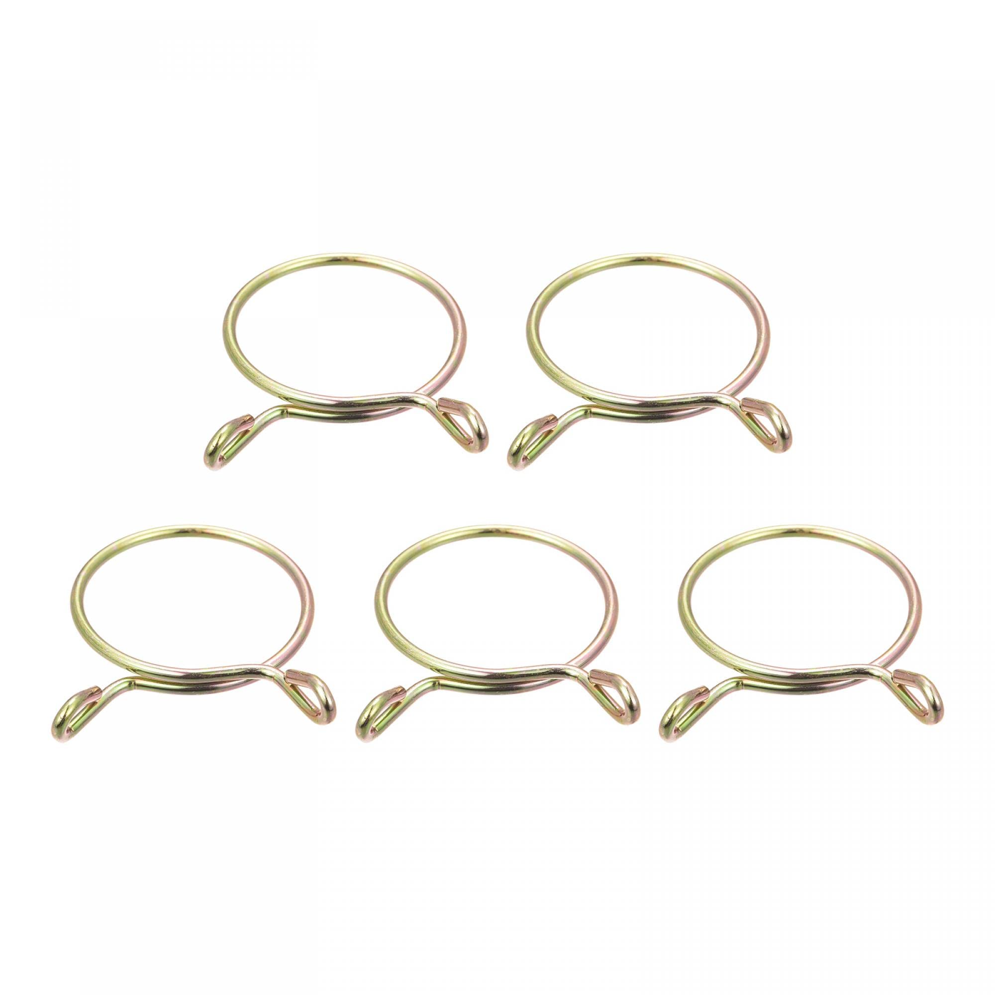 Uxcell Spring Hose Clamps - 10pcs 30mm Fuel Line Clips For Motorcycles, Scooters & ATVs