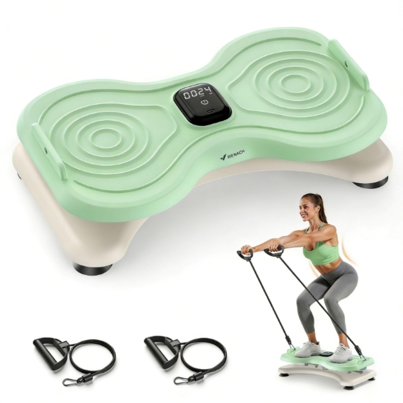 MERACH Waist Twister Machine Exercise, Waist Twister Fitness Tool with Display Counter, Exercise Twist Board for Slim Waist and Belly Fat, Noiseless Home Gym Workout Equipment for Women & Men(Green)