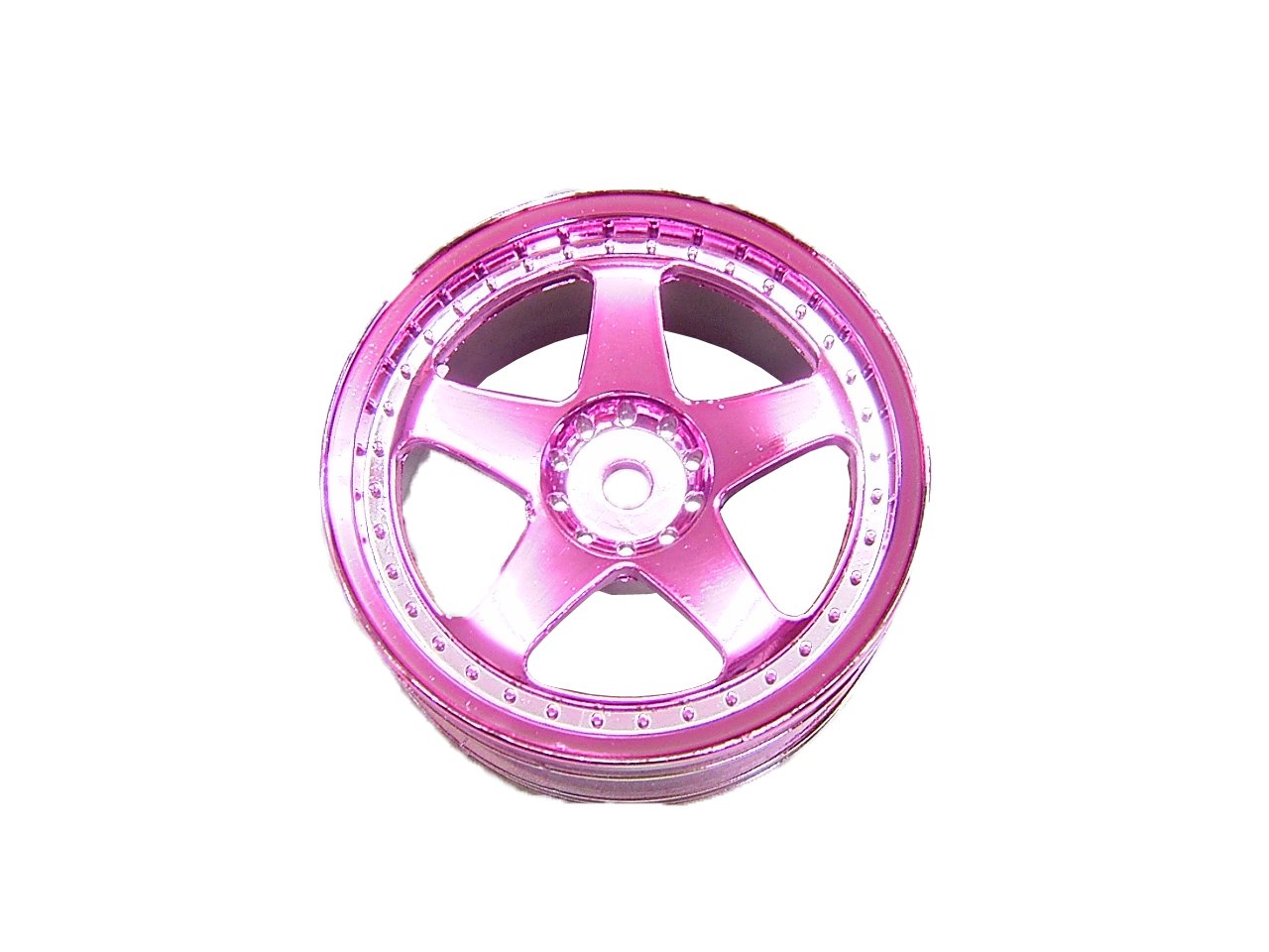 Amazon | OPTION No.1 5本スポーク・ピンクメッキホイール (26mm/4コ入