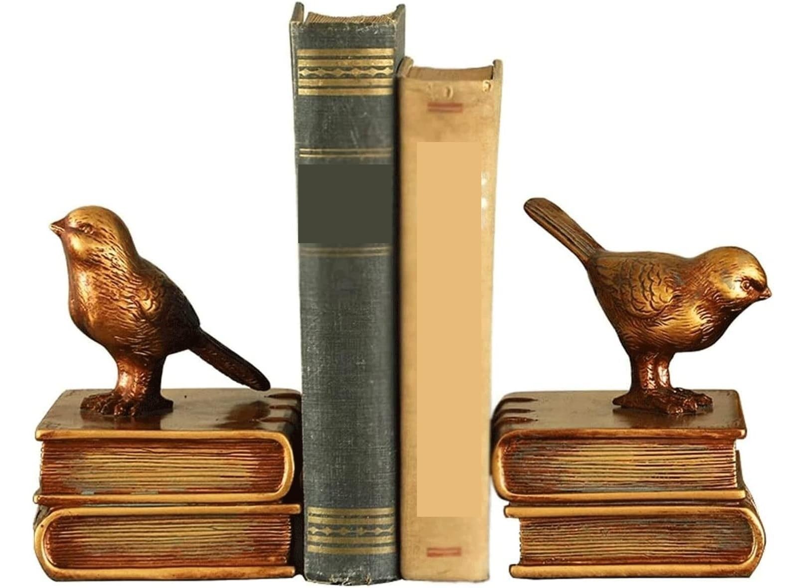 Buchstütze Elegante Buchstützen, Vogel-Buchstützen, rutschfeste Halterung für Bücher, Vintage-Dekor, Buchstütze Schreibtisch Dekorative