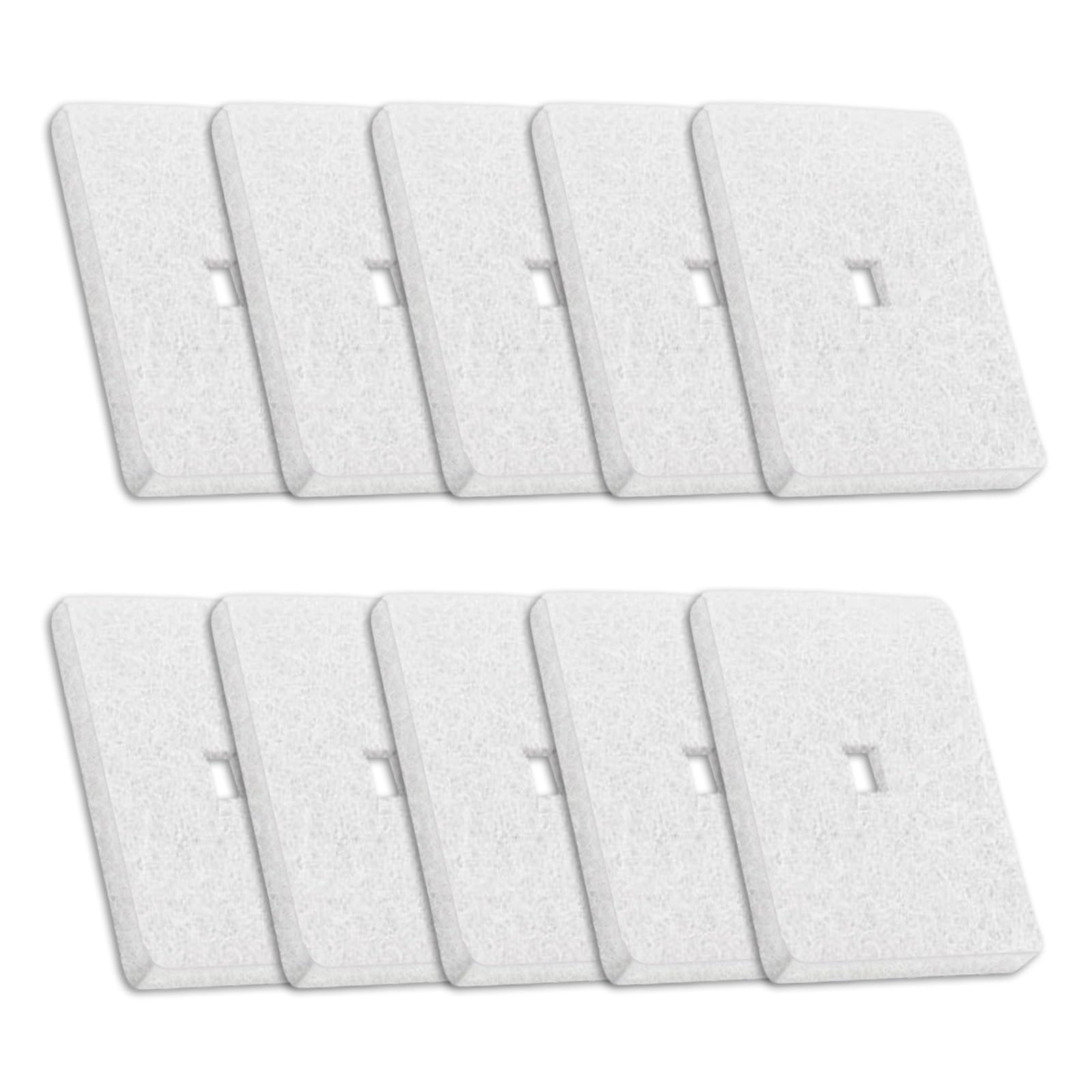 Lot de 10 filtres à air de bassin compatibles avec pompe à air septique Hiblow HP-80-0110 - Accessoire pour kit de reconstruction Hiblow 80 - Filtre à air de rechange pour filtre Hiblow hp 60 et hp 80