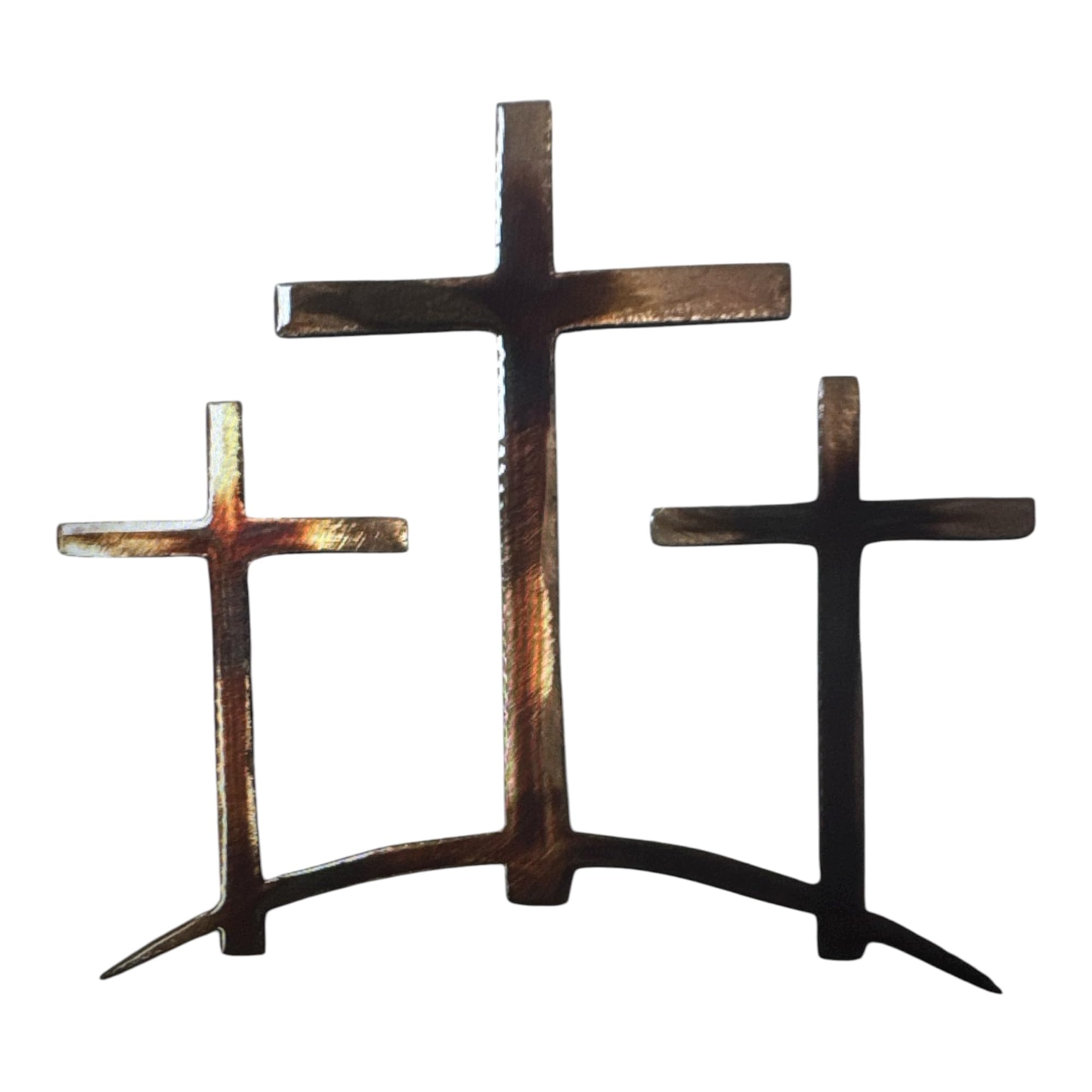 Amazon.com: Three Crosses on a Hill Metal Wall Art (15