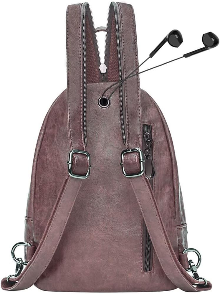 Small Backpack Purse for Women Fashion PU Leather Backpack Convertible Ladies Sling Bag - Image 2