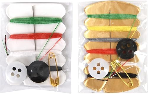 Miniatura 2 de ljhnba Kit de reparación de hilo de 20 sistemas con pasador de botón de hilos de aguja para servicios de hotel Necesidades con seis