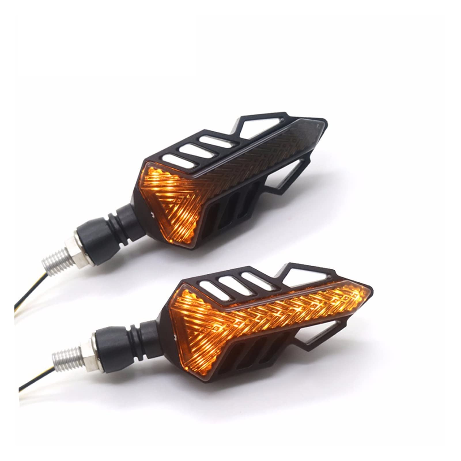 Clignotant Clignotants Blinker De Moto Ambre Paire Séquentielle Indicateur De Motocross Fumé Feux De Virage De Virage Clignot