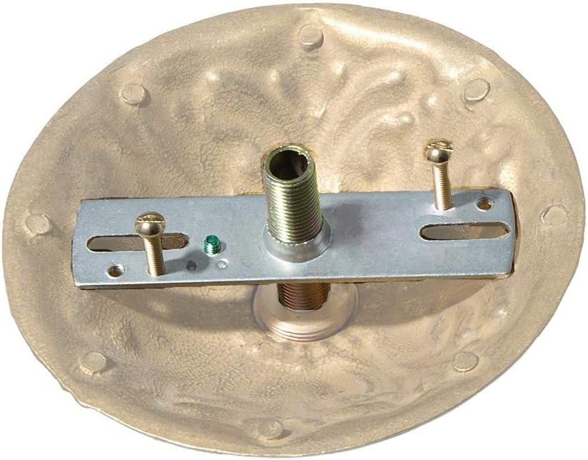 B&P Lamp® Screw Collar Ceiling Light Canopy Plate Kit (Cast Unfinished Brass)