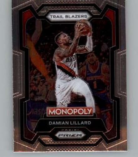 2023-24 Panini Prizm Monopoly 73 Damian Lillard Portland Trail Blazers NBA Basketball Base Trading Card