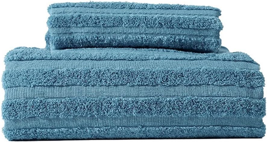 2-Piece Cotton Bath Towel Towel Set for Men and Women Absorbent and Quick-Drying Soft Bath Towel Towel(A)