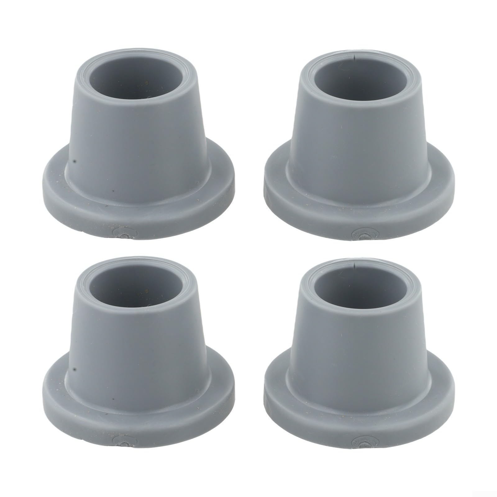 Beatanug 60mm Non-Slip Rubber Feet for Shower Chairs, Stools and Benches with 28-30mm Pipes, End with Metal Insert for Stability, Safe Bath(4pcs)