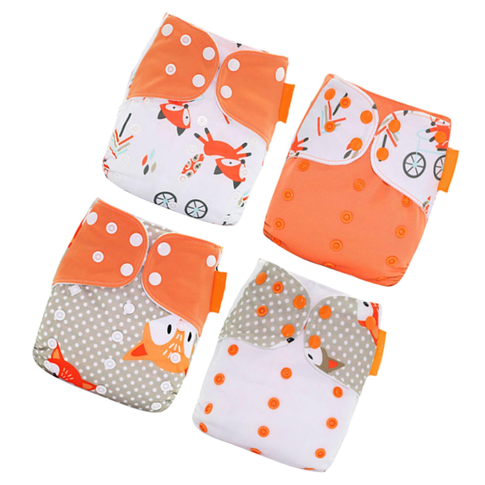 4 Stück pack Waschbare und Wiederverwendbare Babywindeln aus Polyester für Neugeborene Trainingshöschen für Täglichen Gebrauch zu Hause
