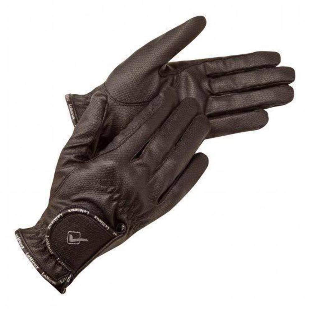 LeMieux Classic Riding Gloves - Touch Screen Compatible - Breathable - Brown - Small — image 1
