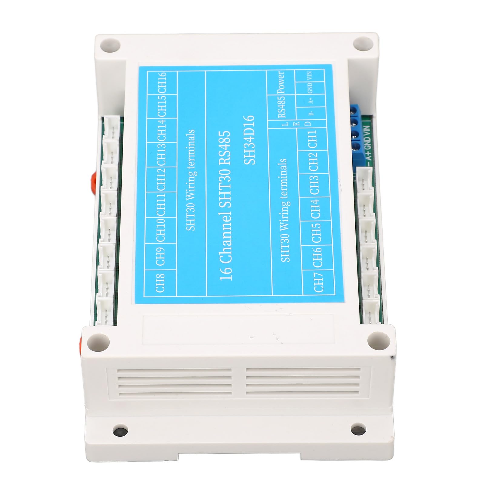 Módulo de Sensor de Humedad y Temperatura , Placa de Control de Colector de 16 Canales CC de 8 a 30 V, Componente Electrónico, Monitoreo Compacto y Estable para Usuarios Industriales RTU
