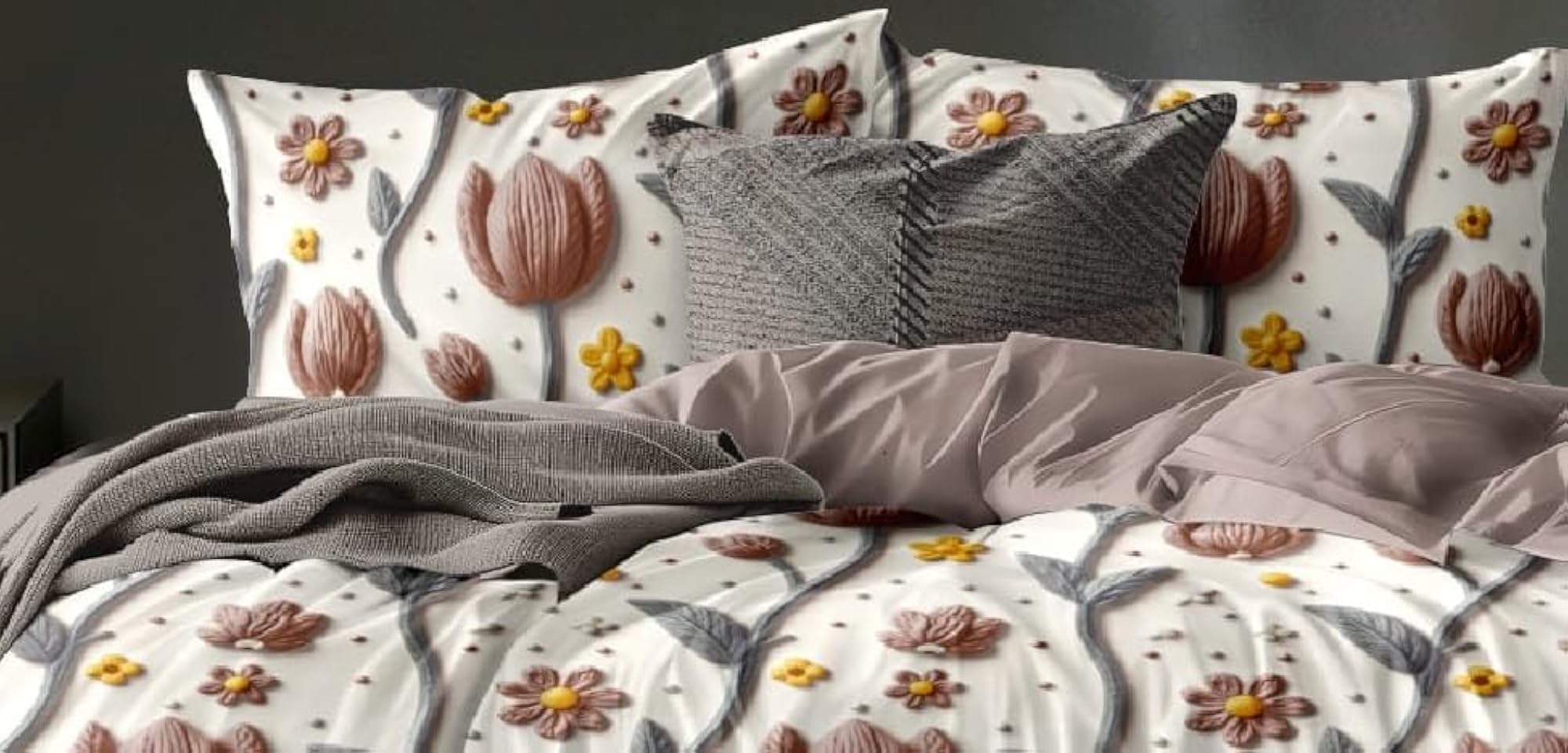 7D Reversible Comforter Super King Size Bedding Set