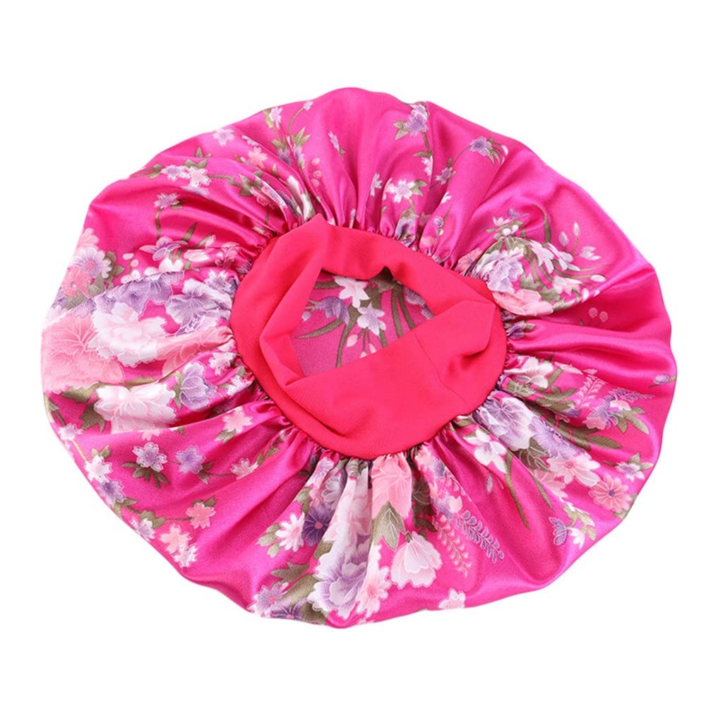 HODAGES 36cm Hair Styling Cap Ajustar Satinado Sólido Cuidado del Cabello Mujeres Night Sleep Hat Silk Head Wrap (Color : E, Size : One Size) (G One Size)