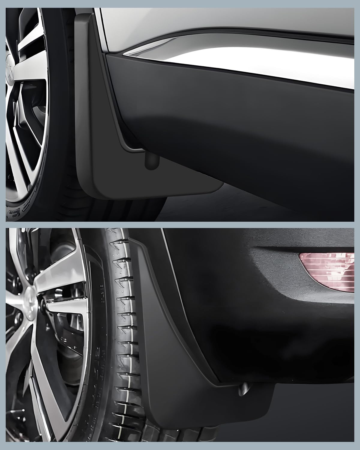 Guardabarros para Peugeot 2008 e-2008 2020-2025 2026, Faldillas Antibarro Delantero y Trasero con Tornillos de Montaje, Accesorios Protectores contra Salpicaduras [4 Piezas]