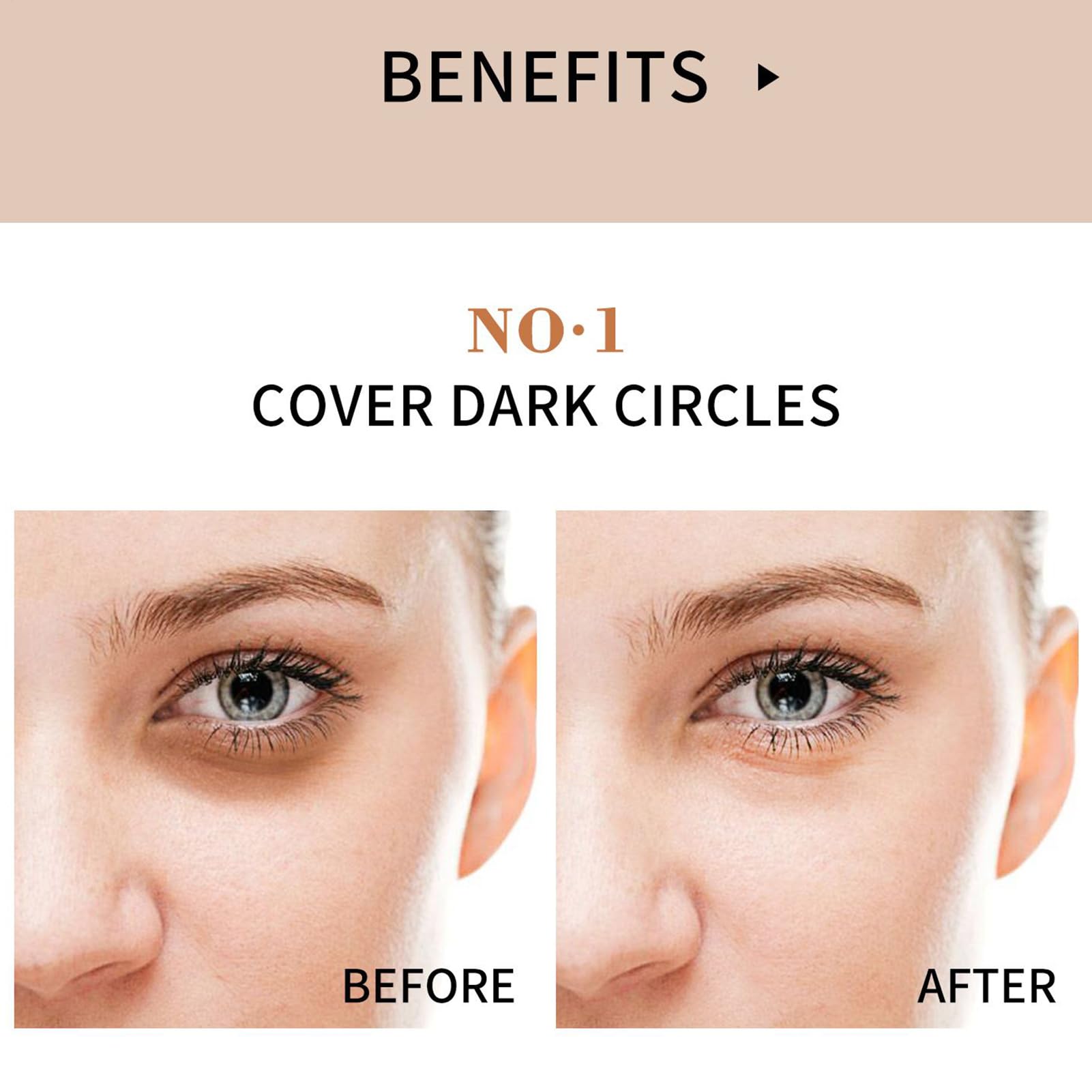 Full Coverage Concealer 15 g Deckende Make-up Creme für das Gesicht | feuchtigkeitsspendender Concealer Primer für Gym, Reisen, Outdoor, tägliche Nutzung, Party, Treffen, Urlaub, Hochzeit und