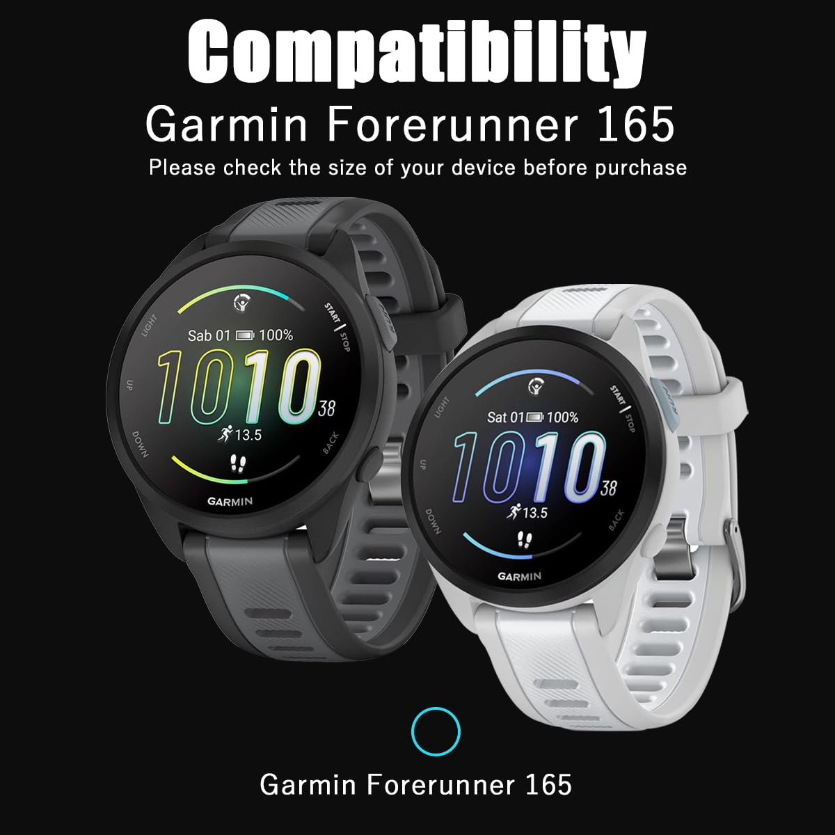 2x Panzerglas Folie Für Garmin Forerunner 165 - Displayschutz