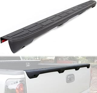 ECOTRIC Tailgate Spoiler Cap Cover Molding Top Protector Compatible With 1999-2007 Chevy Silverado GMC Sierra Replacement For #15932249 /#1909101 Textured Black