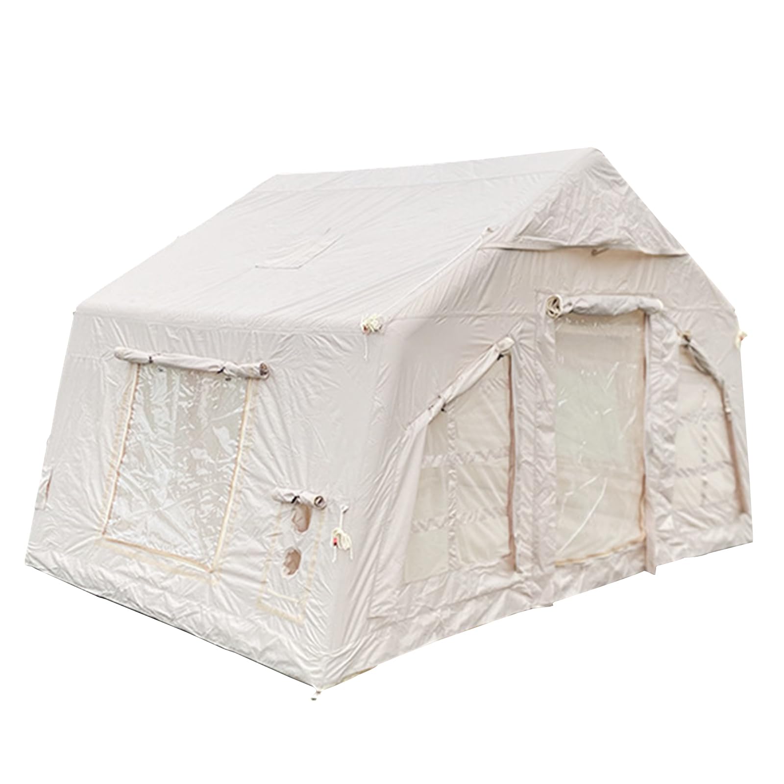 Tenda da Campeggio Gonfiabile con Pompa, Tende Ad Aria per 4 Stagioni di Facile Installazione con Struttura Gonfiabile Tutto in Uno, Tenda Gonfiabile per Famiglie Numerose per 2-6 Persone