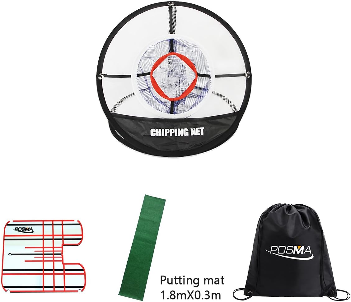 Posma CN010G Golf Chipping Training Putter Trainer Bundle Set with
