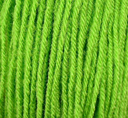 Image of M.G ENTERPRISE Brilon Green 400 gm Hand Knitting Wool /Art Craft Soft Fingering Crochet Hook Yarn, Needle Acrylic Knitting Yarn Thread Dyed