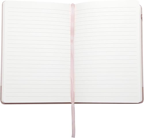 Vista 39 de Eccolo - Cuaderno de diario rayado, tapa dura rosa, incluye bolígrafo y soporte, 256 páginas a rayas, 5.75 x 8.25 pulgadas Rosa con soporte