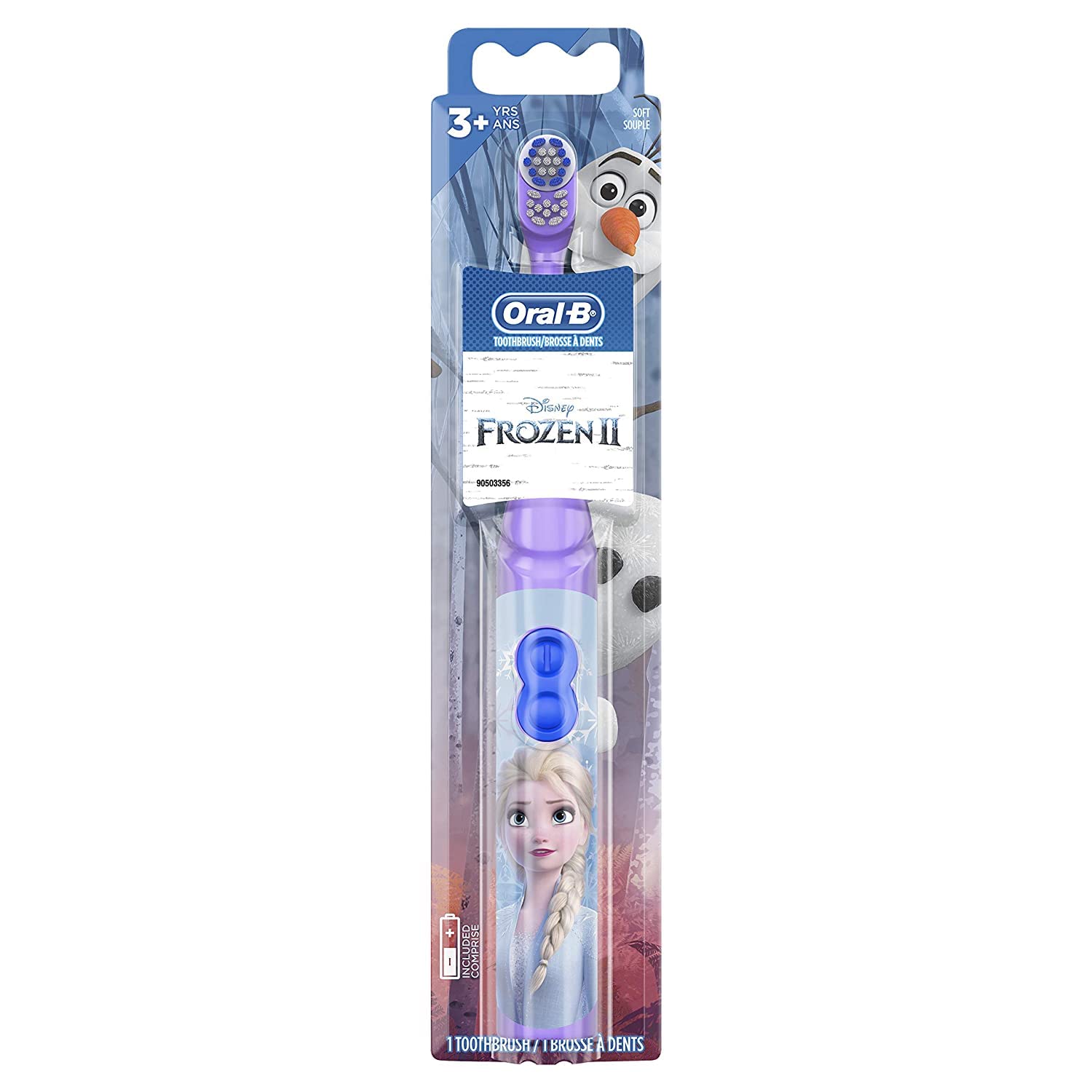 Oral B Kids Battery Power Electric Toothbrush Featuring Disneys Frozen for Children and Toddlers age 3+, Soft (Multicolor,Characters May Vary) (B09SCQCHXX) Amazon Price History, Amazon Price Tracker