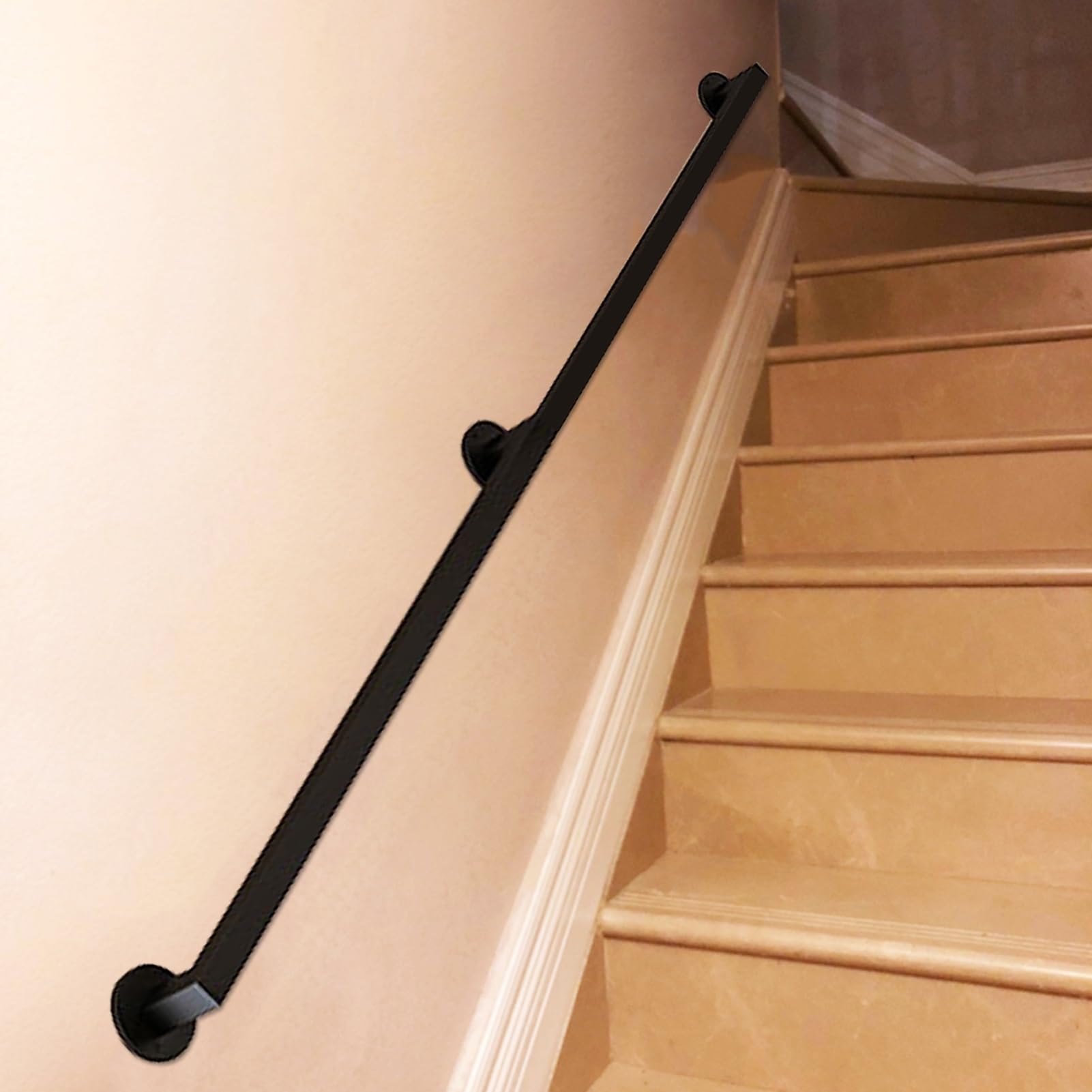 Rampe d'escalier murale anti-chute avec kit de support de balustrade