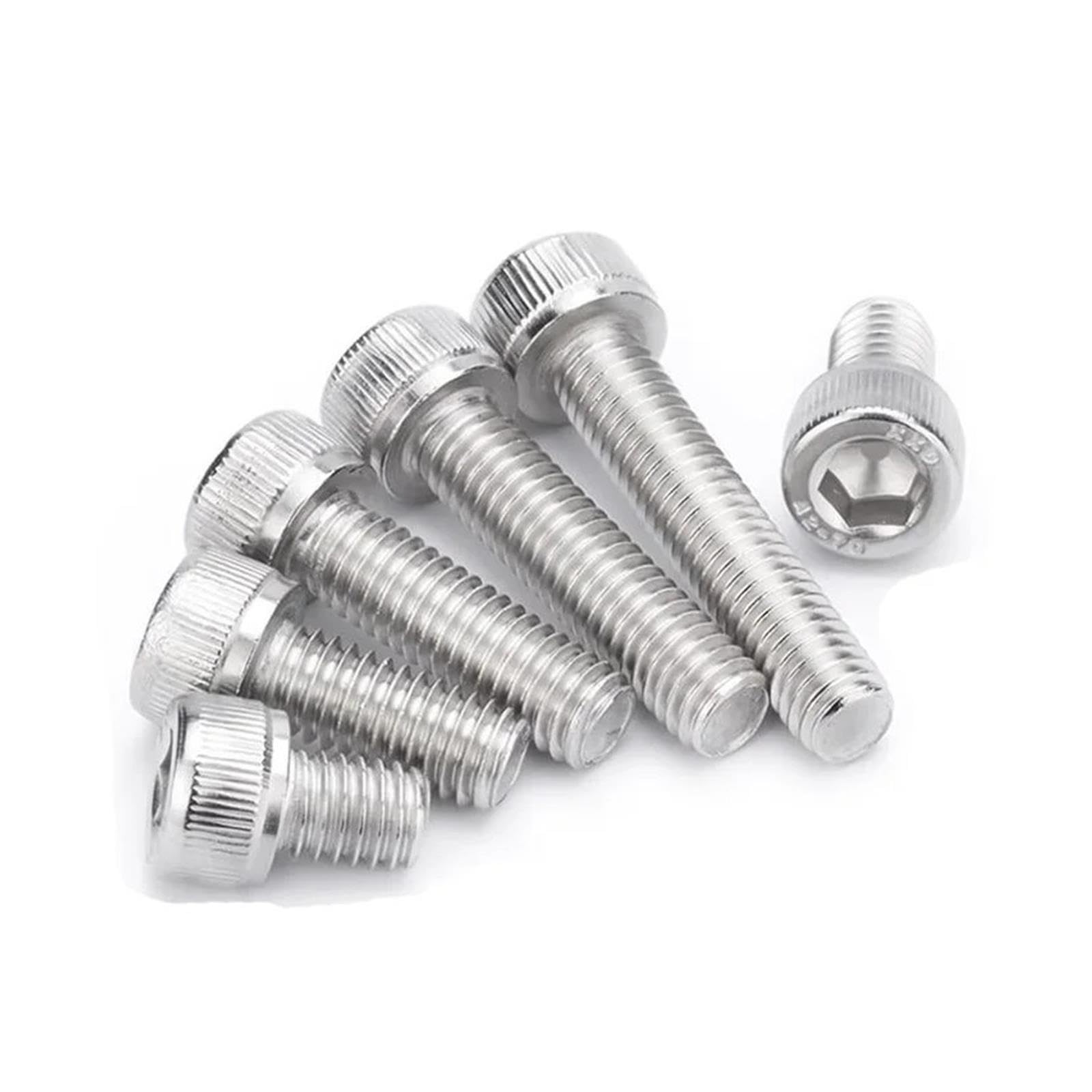 Śruba z łbem walcowym imbusowym M7/M9 304SS z pełnym gwintem 1/1,25 mm
